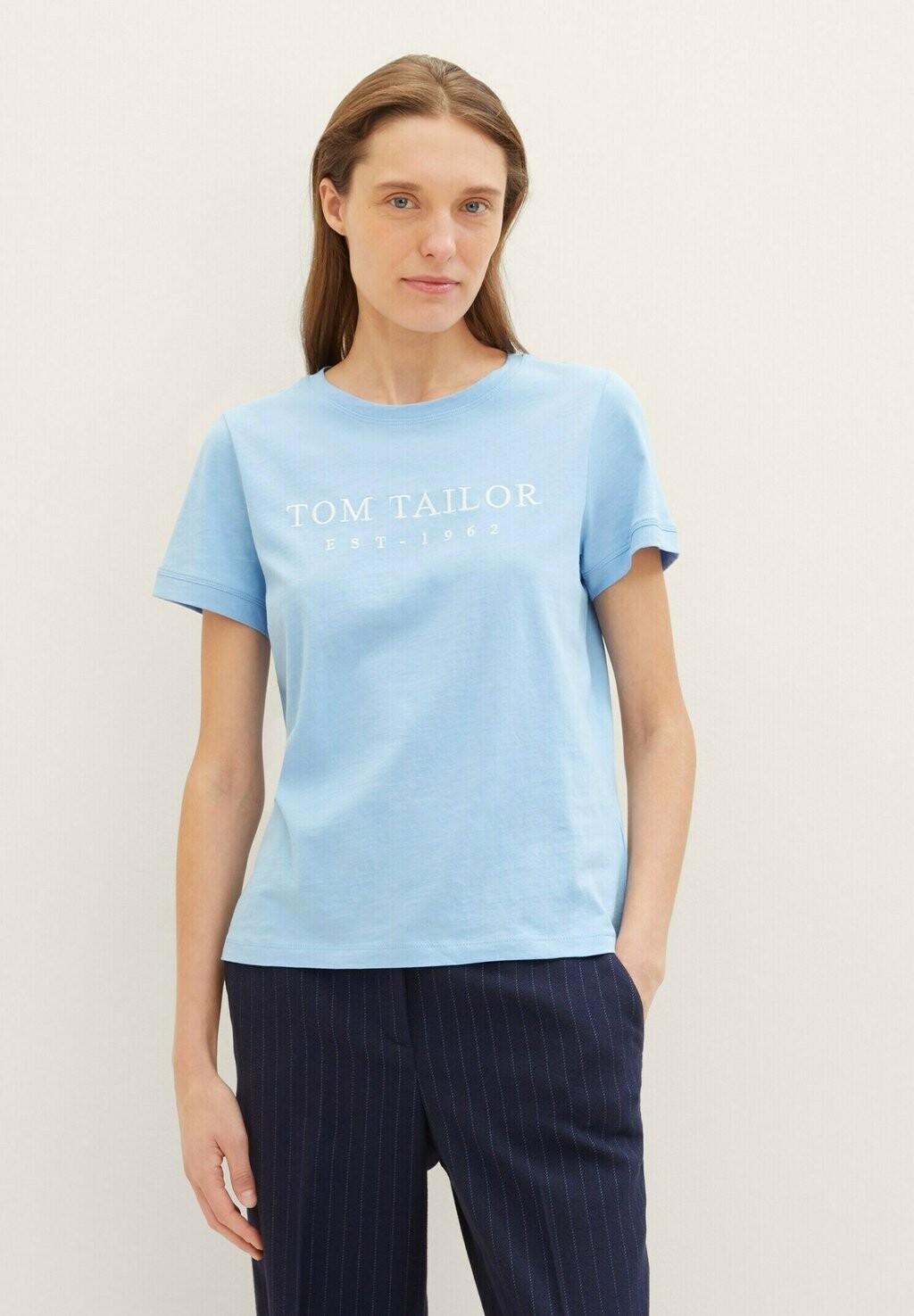 

Футболка с принтом TOM TAILOR, цвет light fjord blue