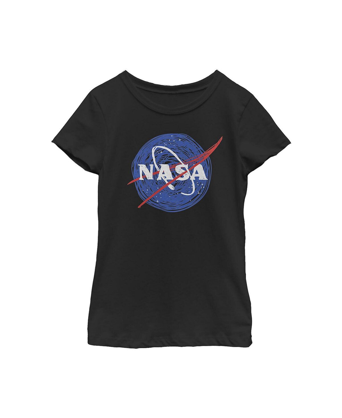 

Детская футболка с мультяшным логотипом для девочек NASA