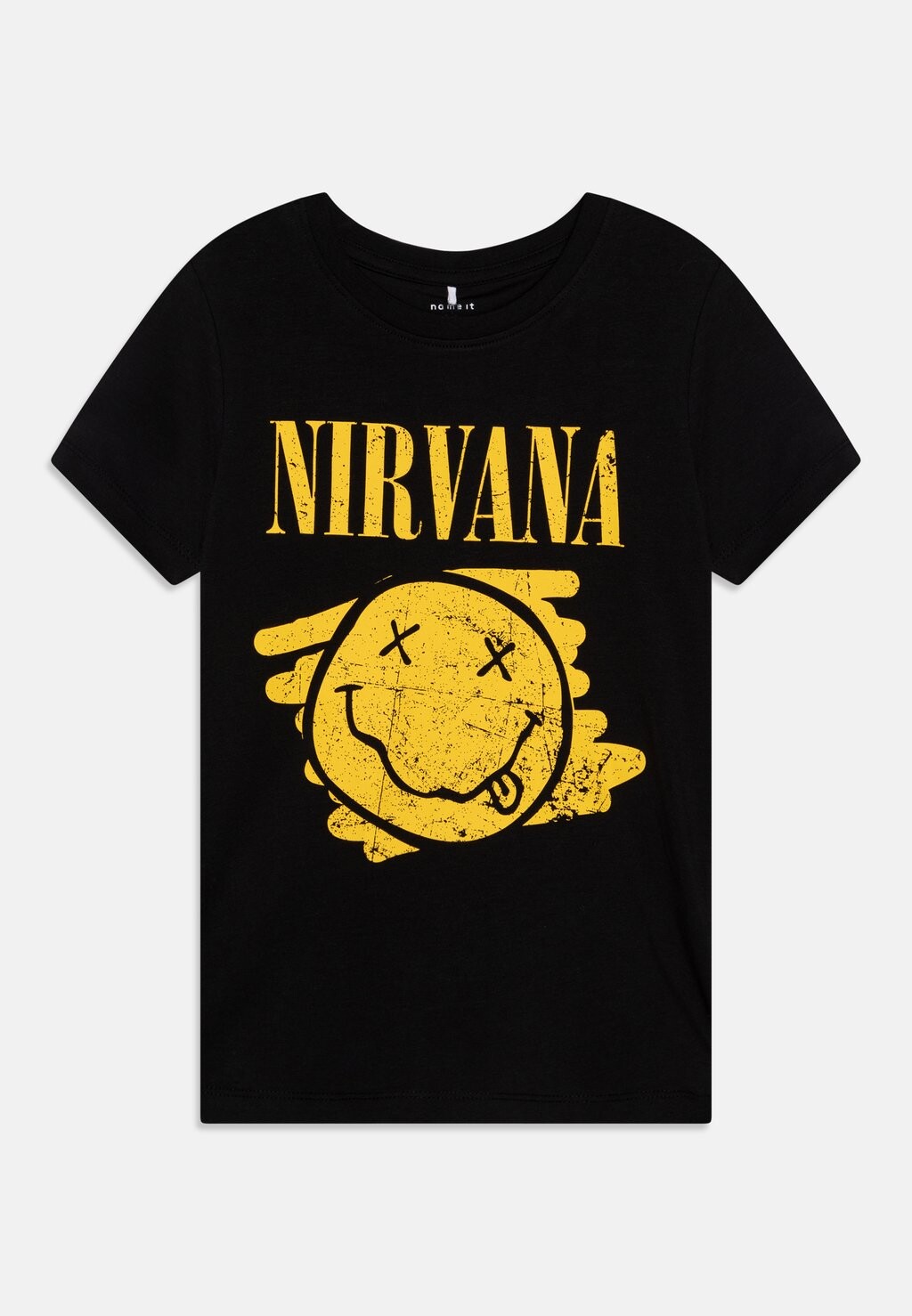 

Футболка с принтом Nkmjiro Nirvana Ss Name it, черная