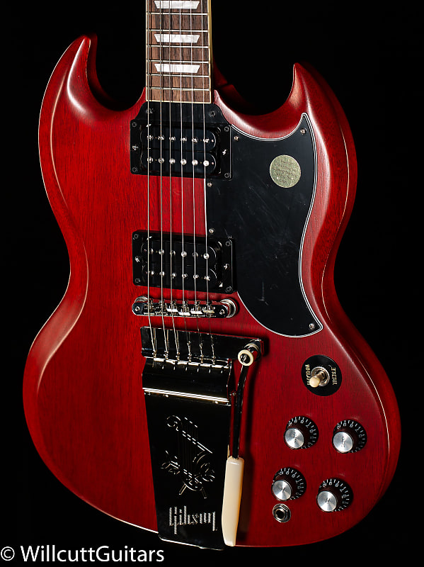 Электрогитара Gibson SG Standard '61 Faded Maestro Vibrola Vintage Cherry Satin