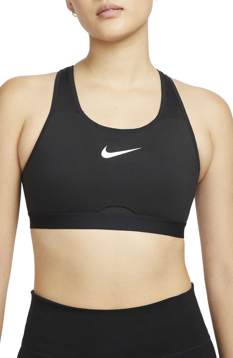 

Регулируемый спортивный бюстгальтер Dri-FIT Swoosh с высокой поддержкой без подкладок NIKE