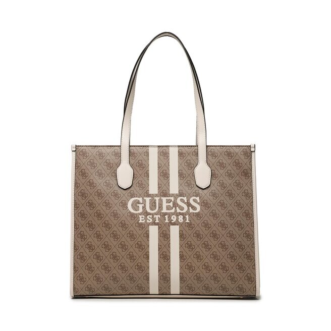 

Сумка-шоппер Guess Silvana, коричневый