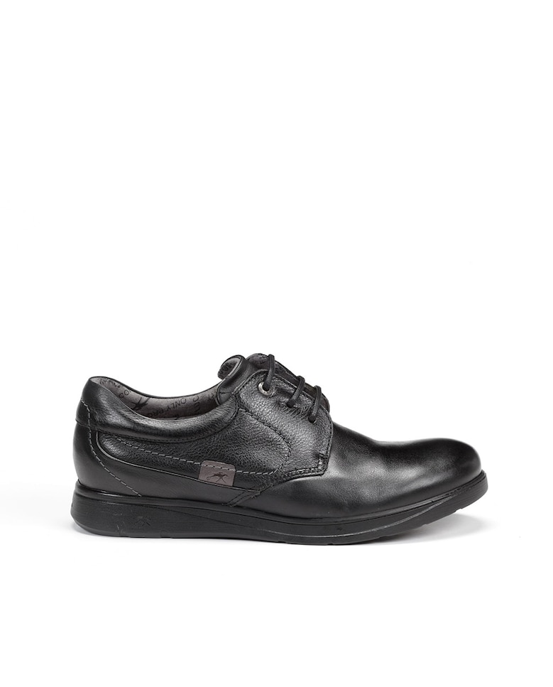 Мужские черные кожаные туфли на шнуровке Fluchos, черный мужские кожаные туфли asgard на шнуровке с гладким верхом fluchos черный