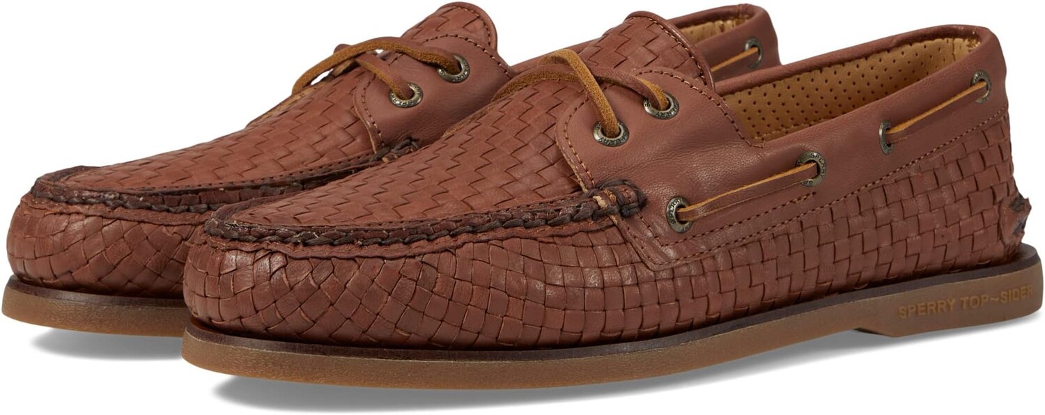 

Топсайдеры Gold Authentic Original 2-Eye Woven Sperry, цвет Tan