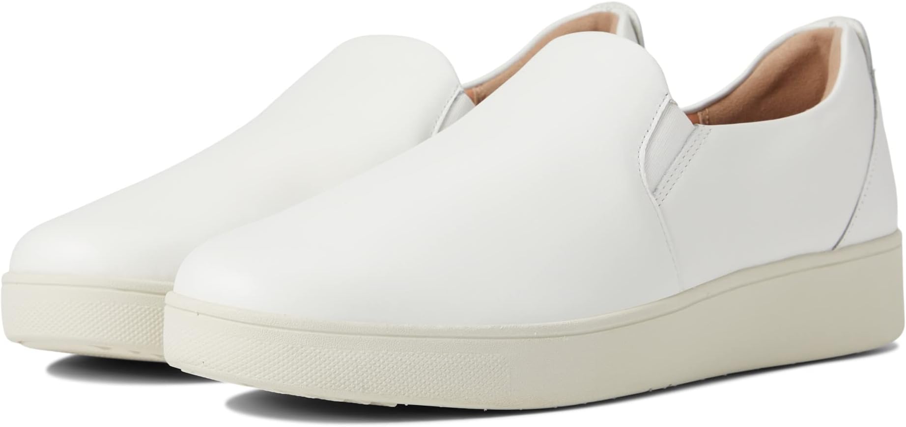 Кроссовки Rally Leather Slip-On Skate Sneakers FitFlop, цвет Urban White кроссовки fitflop rally leather high top sneakers