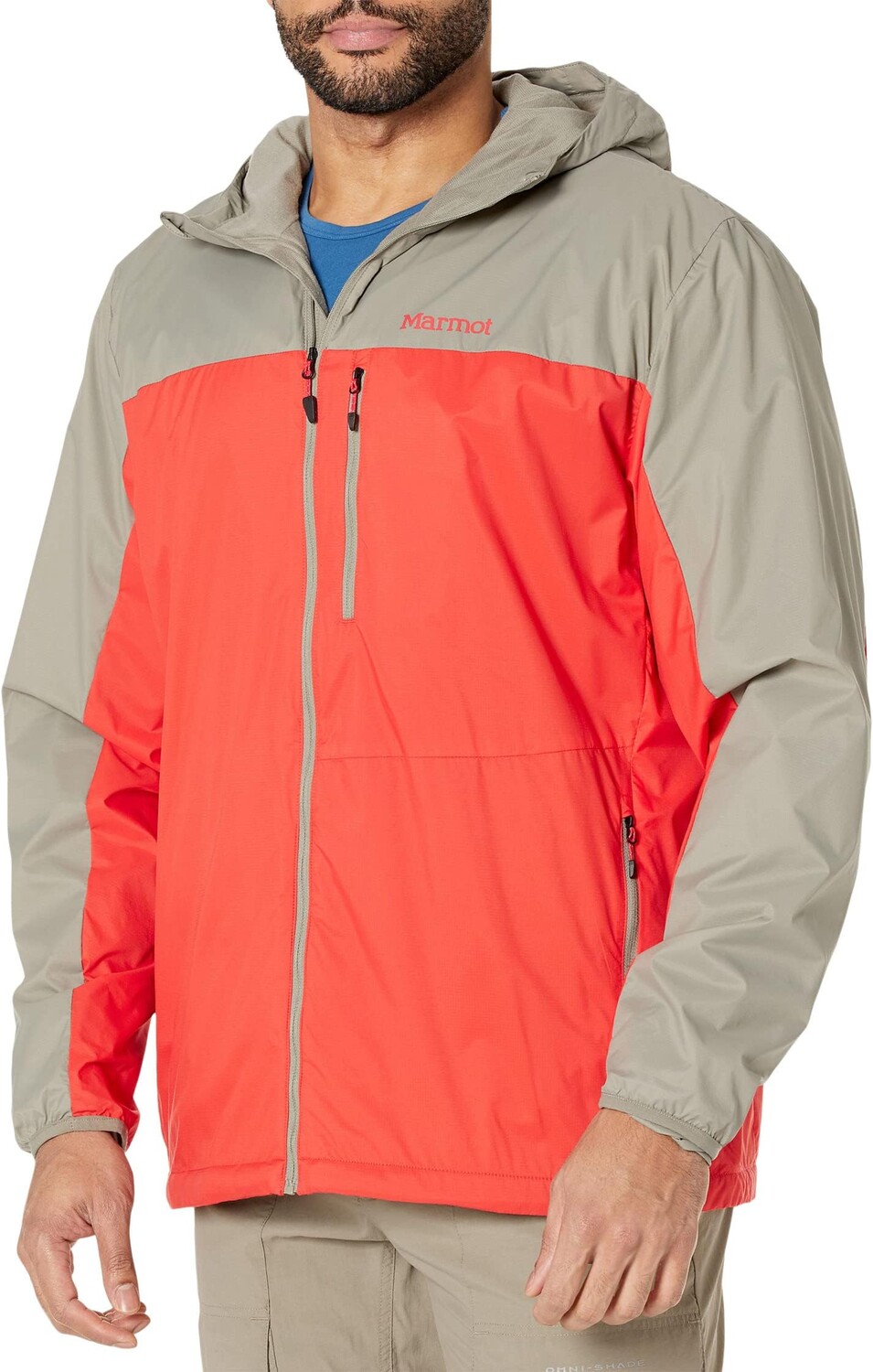 

Толстовка Ether DriClime Hoodie Marmot, цвет Vetiver/Victory Red