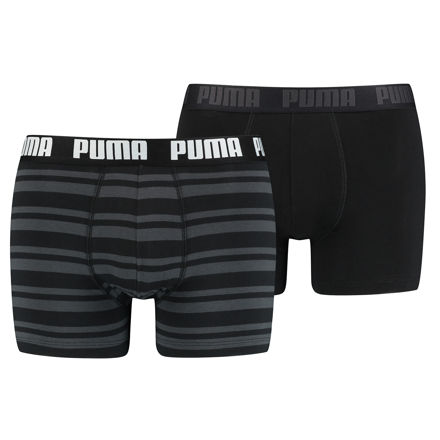 Боксеры Puma Boxershorts HERITAGE STRIPE BOXER 2 шт, цвет 200 - black