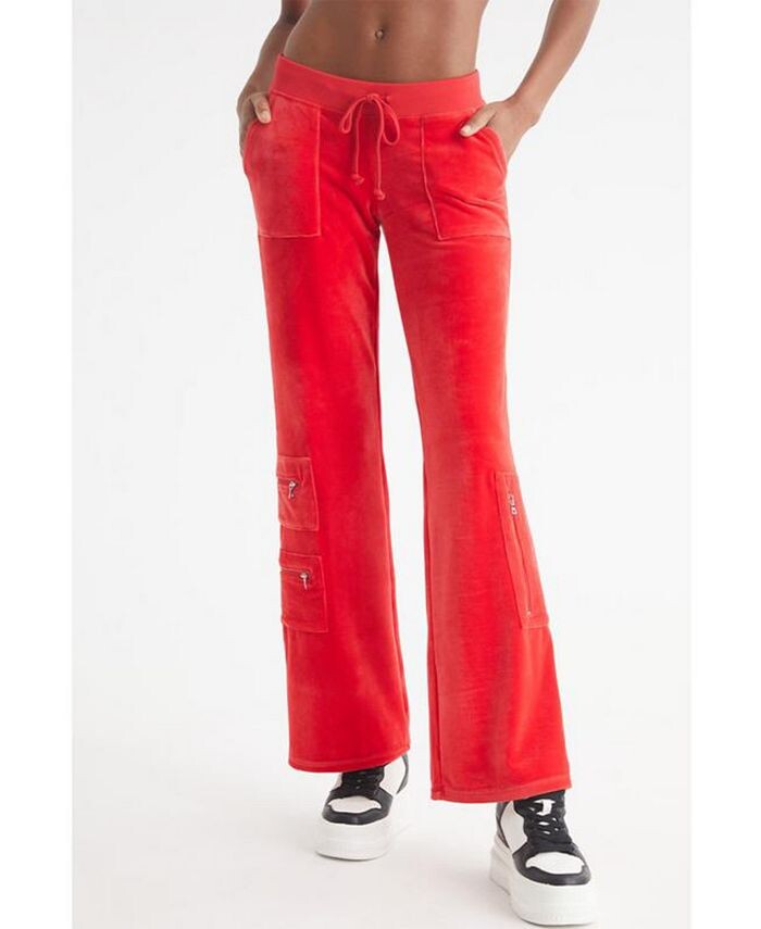 

Женские спортивные брюки-карго Heritage Juicy Couture, красный