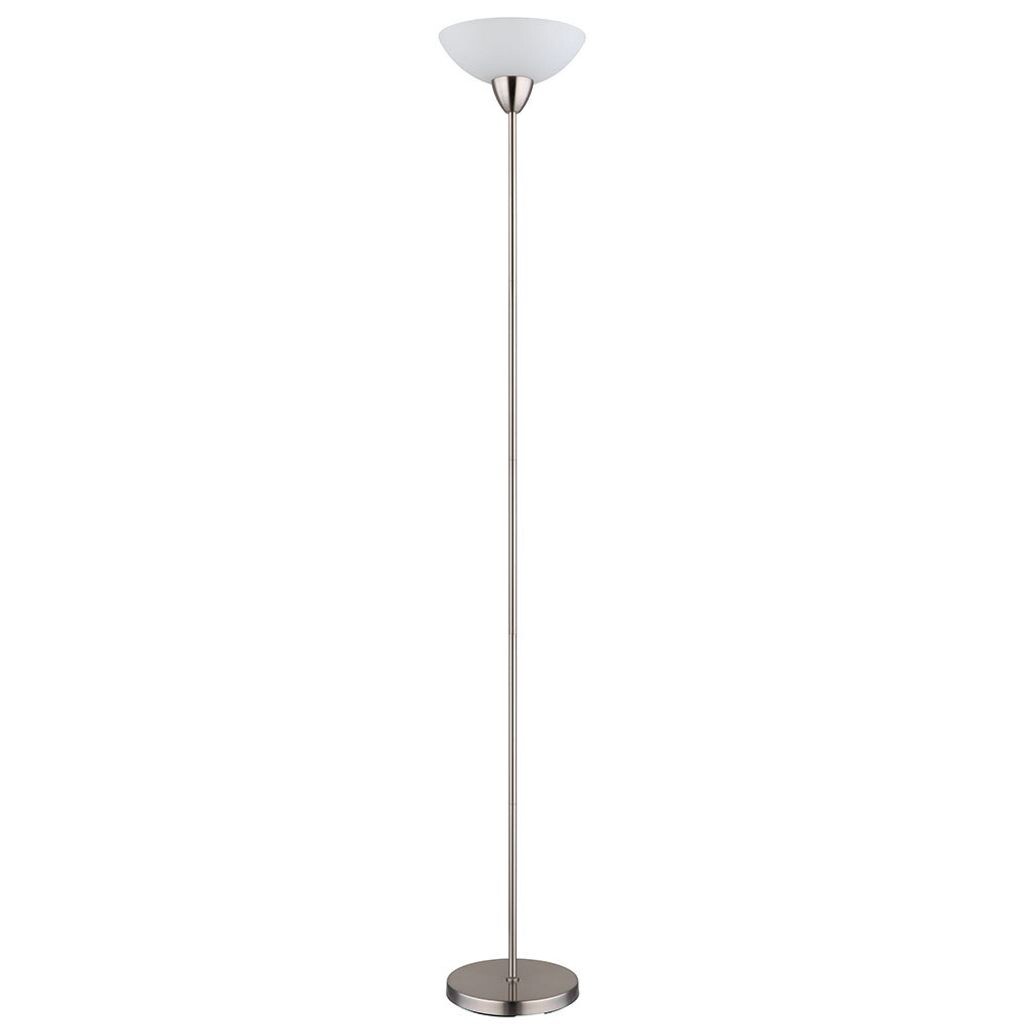 

Торшер, опаловое стекло, матовый никель, В 180 см Globo Lighting, серебро