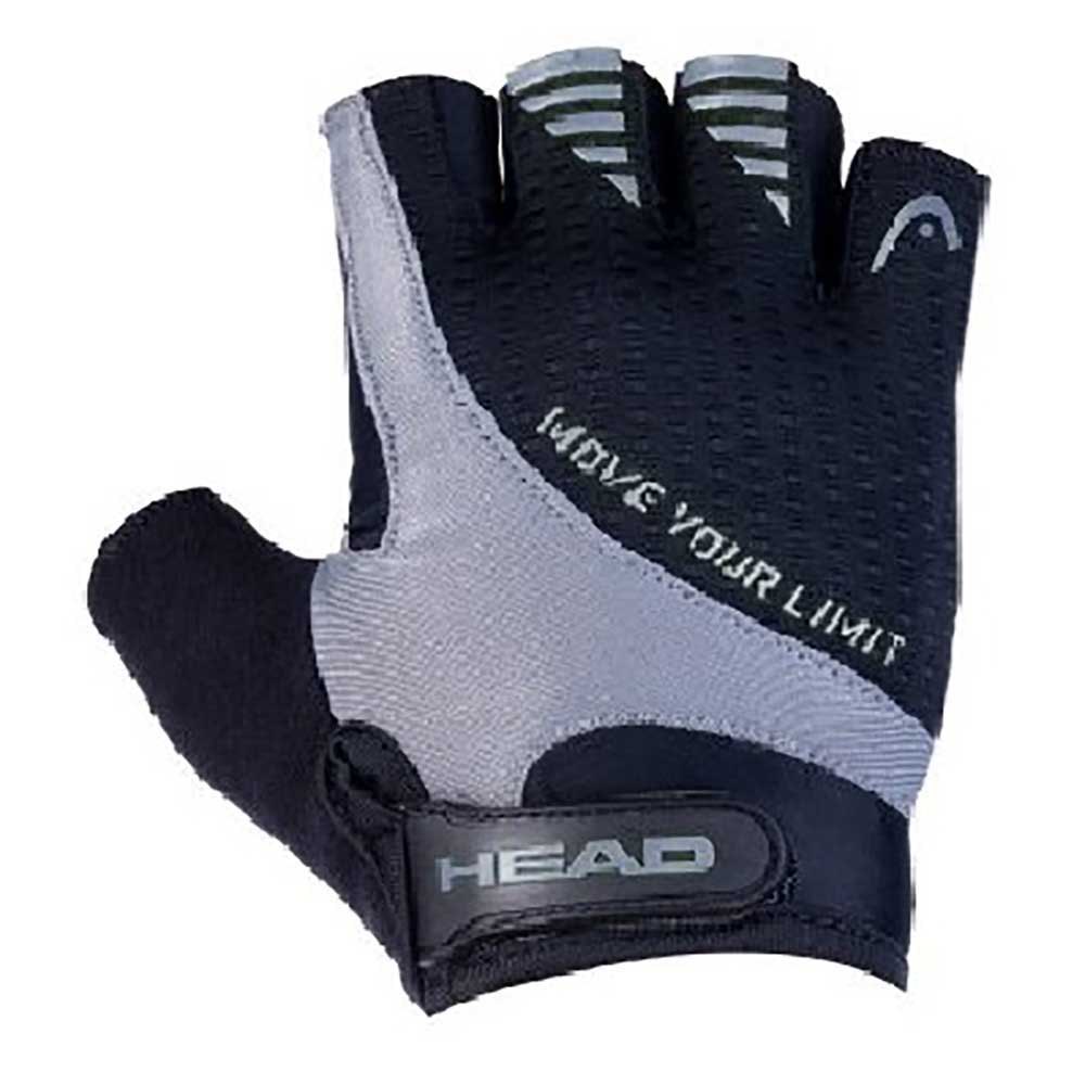 короткие перчатки head bike road 1716 short gloves серый Короткие перчатки Head Bike 3818 Short Gloves, черный