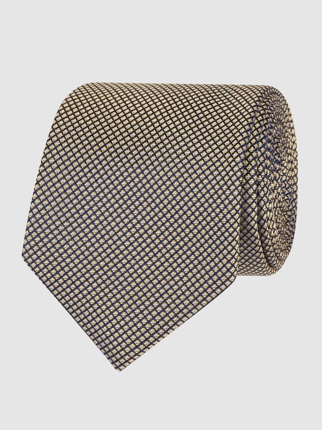 Галстук из чистого шелка (7 см) Monti, желтый галстук башка мужской из шелка 7 5 см с галстуком
