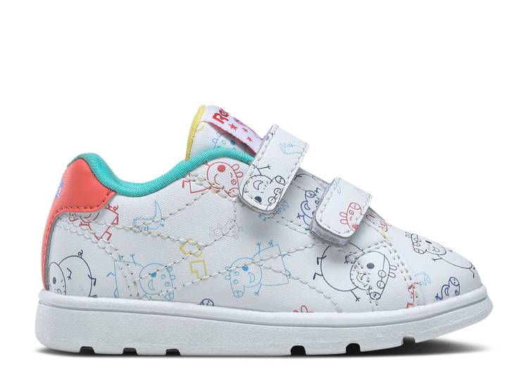 

Кроссовки Reebok PEPPA PIG X ROYAL COMPLETE TODDLER 'FAMILY PIGS', белый