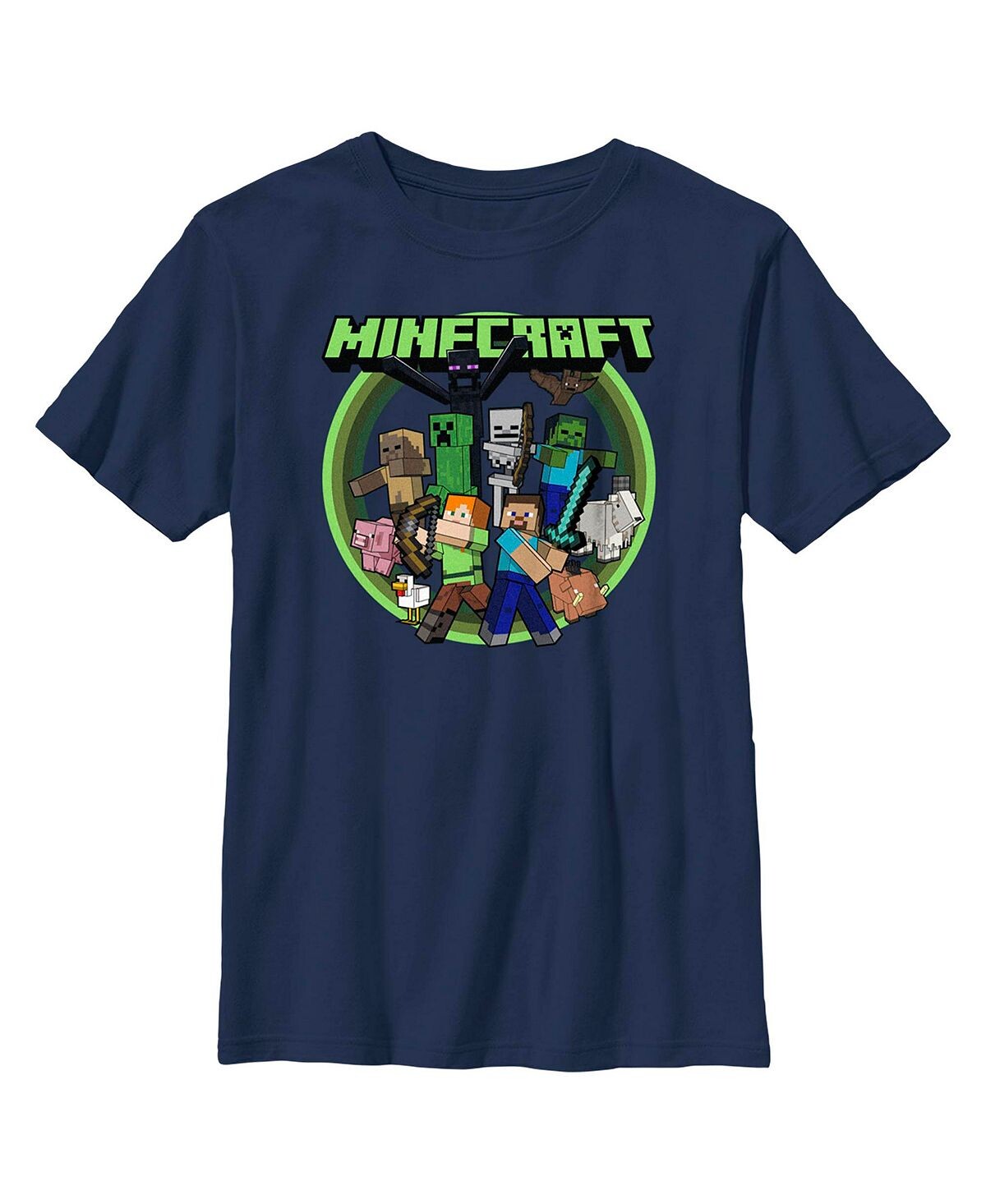 

Детская футболка Minecraft Heroes and Mobs для мальчика Microsoft