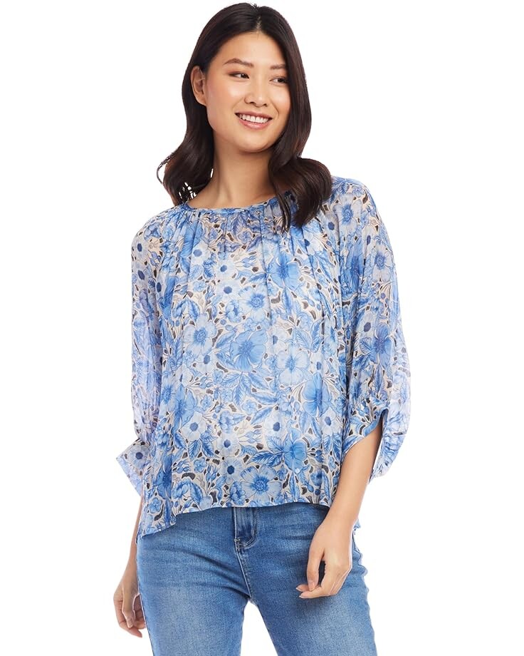 

Топ Karen Kane Blouson Sleeve, цвет Floral Print