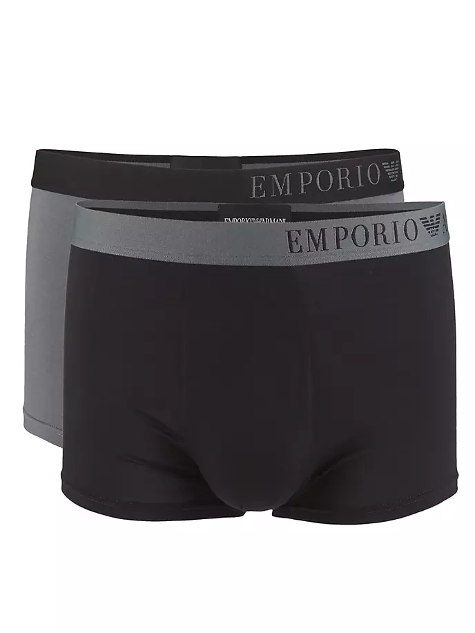 

Двойные плавки Soft Touch Emporio Armani, черный