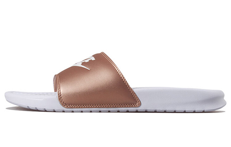

Шлепанцы Nike Benassi JDI металлик красный бронзовый