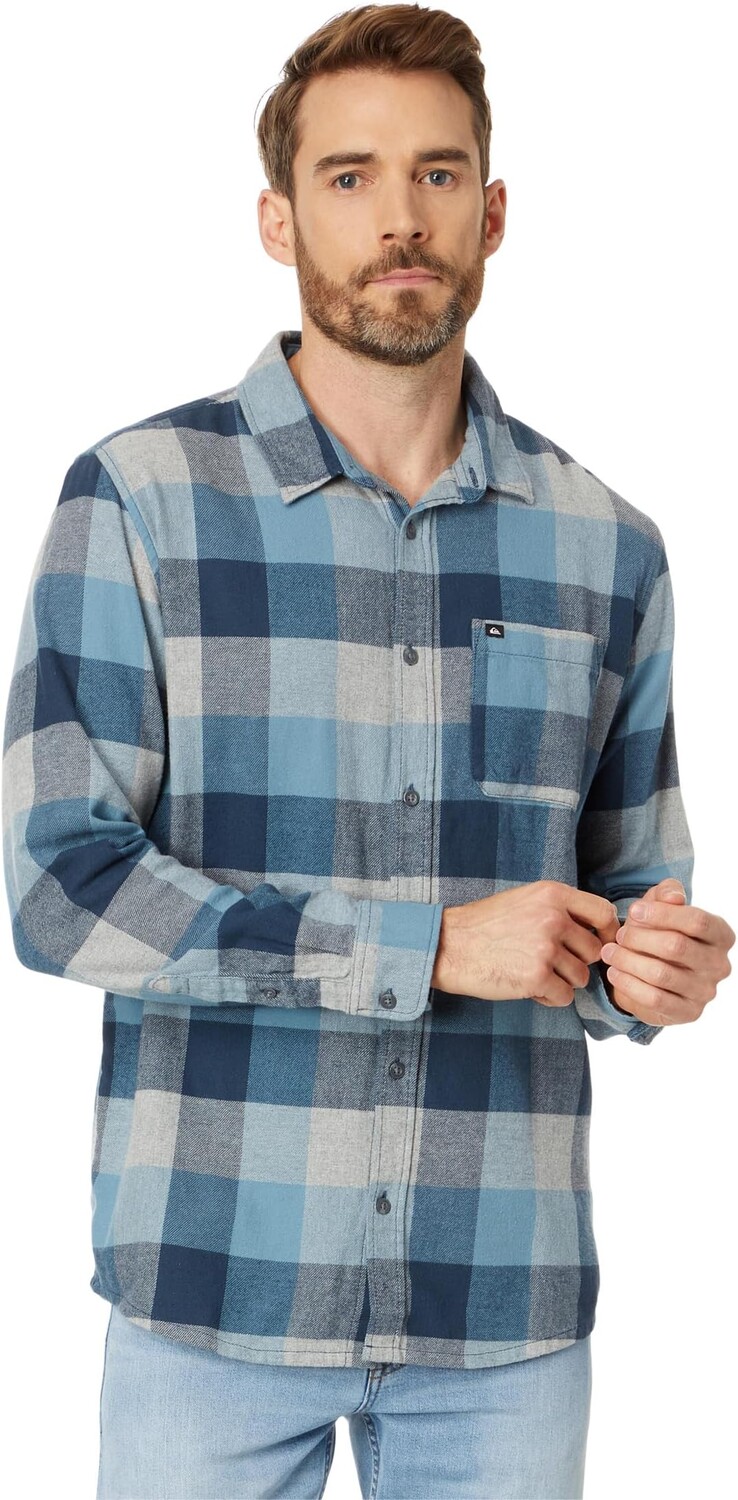 

Рубашка Motherfly Long Sleeve Flannel Quiksilver, цвет Midnight Navy Motherfly