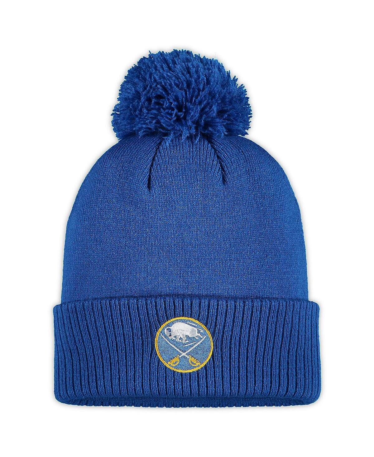 

Мужская вязаная шапка с манжетами и помпоном Royal Buffalo Sabre Primary Logo adidas
