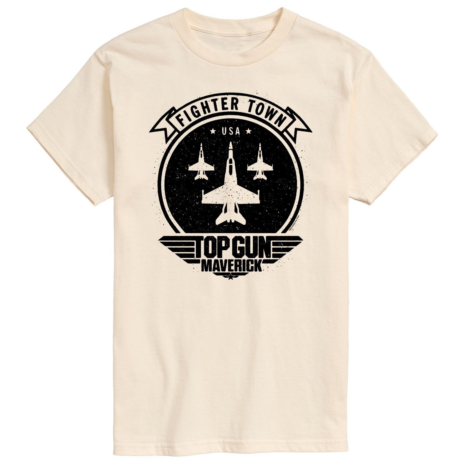 Мужская футболка Top Gun Maverick Fighter Town Licensed Character