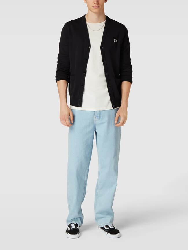 

Кардиган с пришивной этикеткой Fred Perry, черный