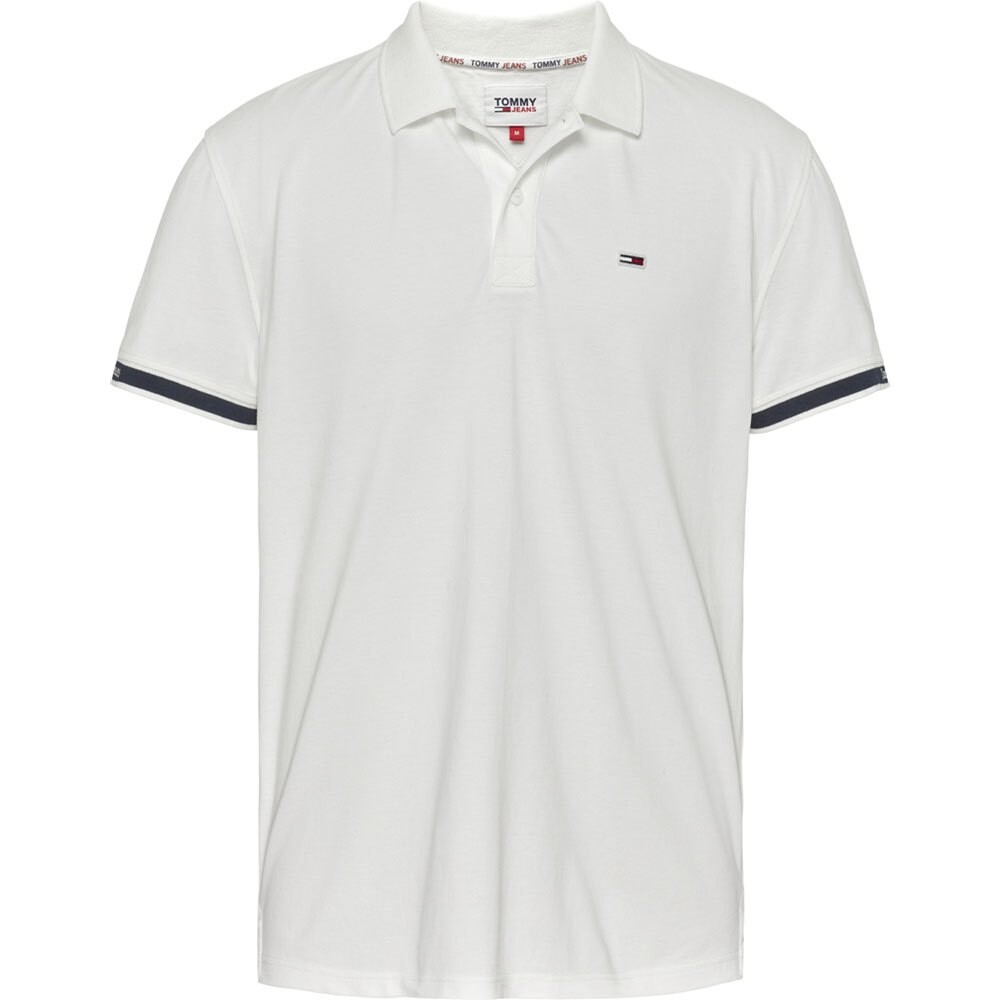 

Поло с коротким рукавом Tommy Jeans Classic Essential, белый