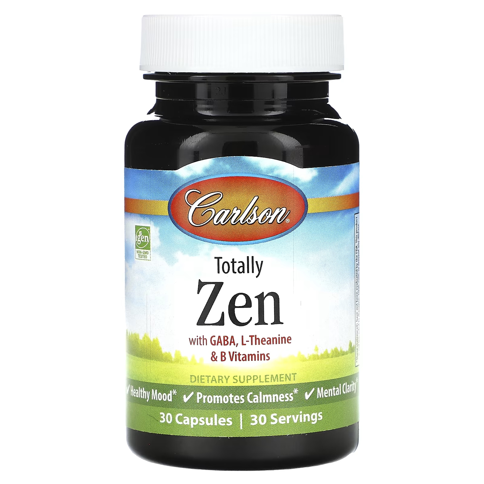 Carlson Totally Zen с ГАМК-L-теанином и витаминами группы В, 30 капсул carlson totally zen 30 капсул