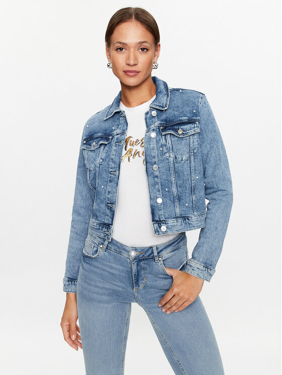 

Джинсовая куртка стандартного кроя Guess, синий