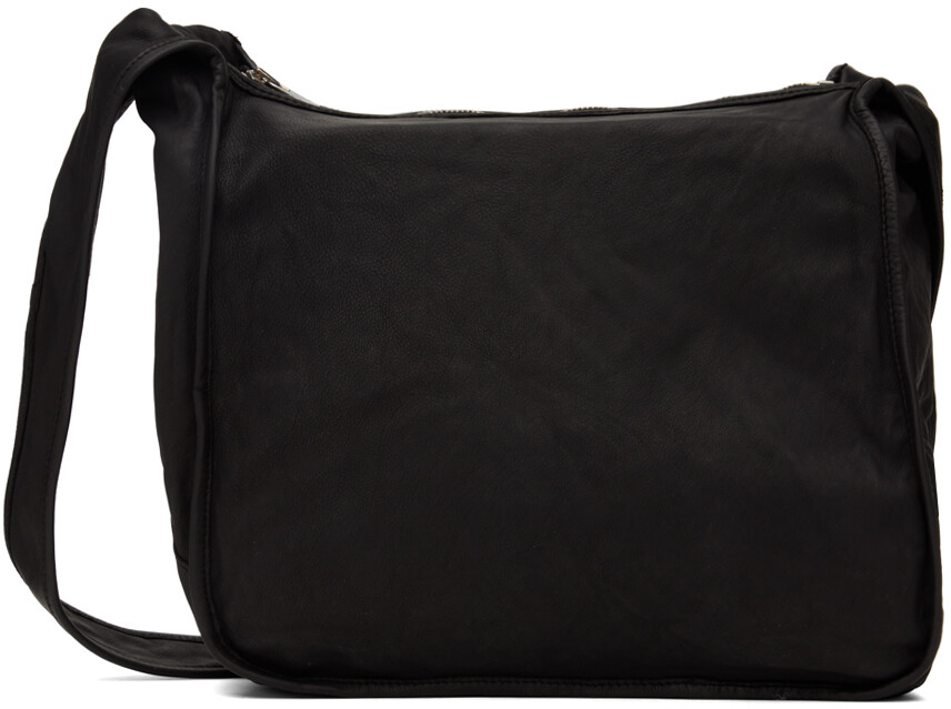 

Черная кожаная сумка Guidi