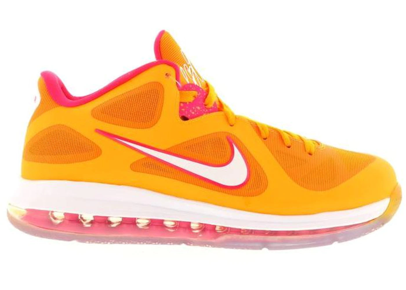 

Кроссовки Nike LeBron 9 Low Floridians, ярко - оранжевый / вишневый