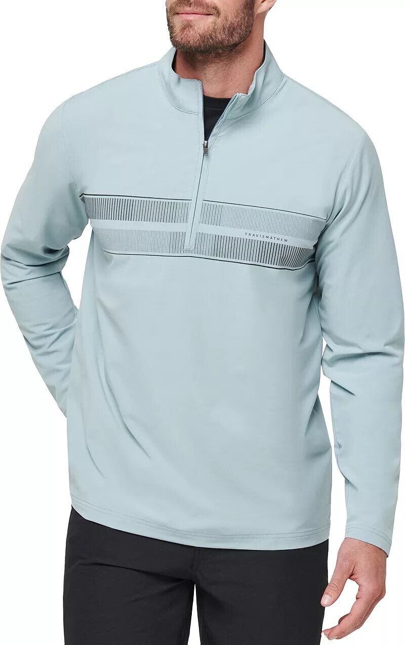 

Мужская куртка для гольфа TravisMathew Wind River на молнии ¼