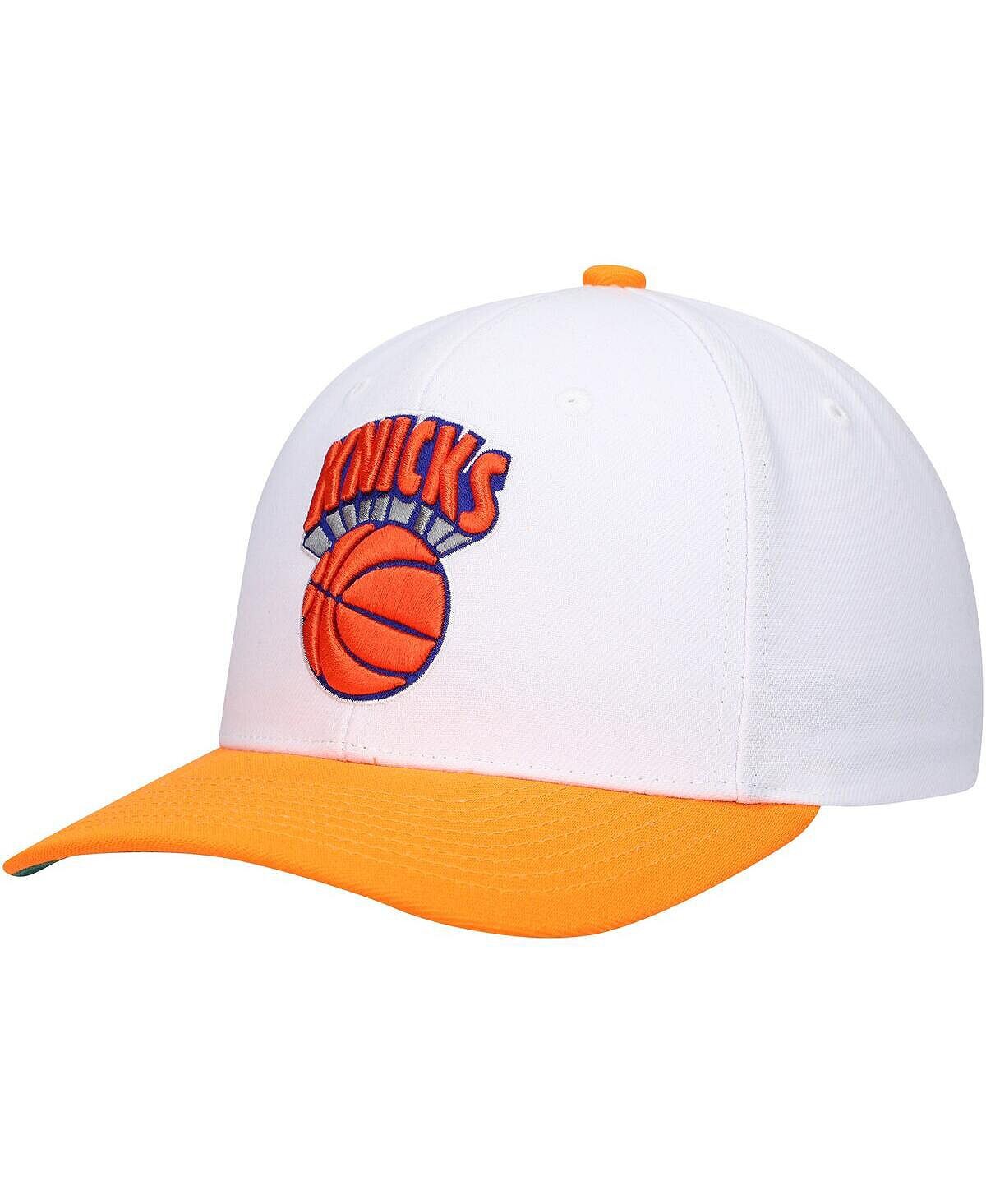 

Мужская бело-оранжевая кепка New York Knicks Hardwood Classics Core 2-Tone 2.0 Pro Snapback Mitchell & Ness