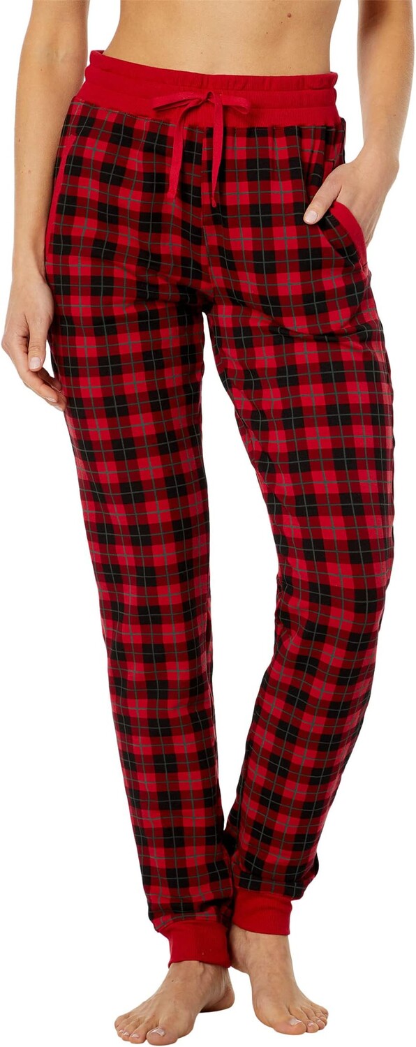 Флисовые джоггеры Kickee Pants, цвет Anniversary Plaid