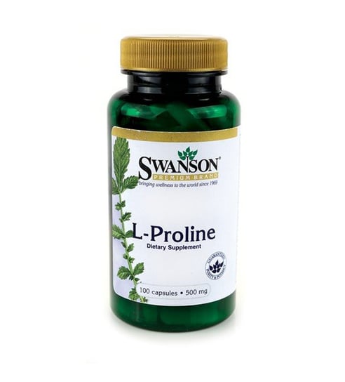Биологически активная добавка L-Пролин Swanson, 500 мг, 100 капсул