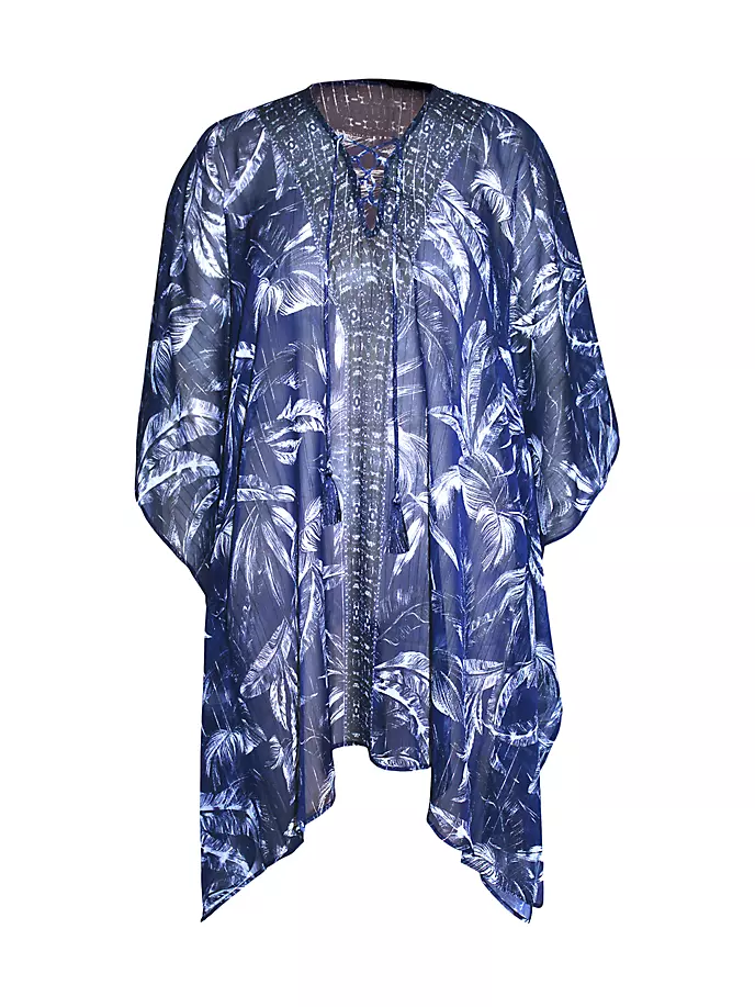 

Шифоновый кафтан Tropica Toile Miraclesuit Swim, синий