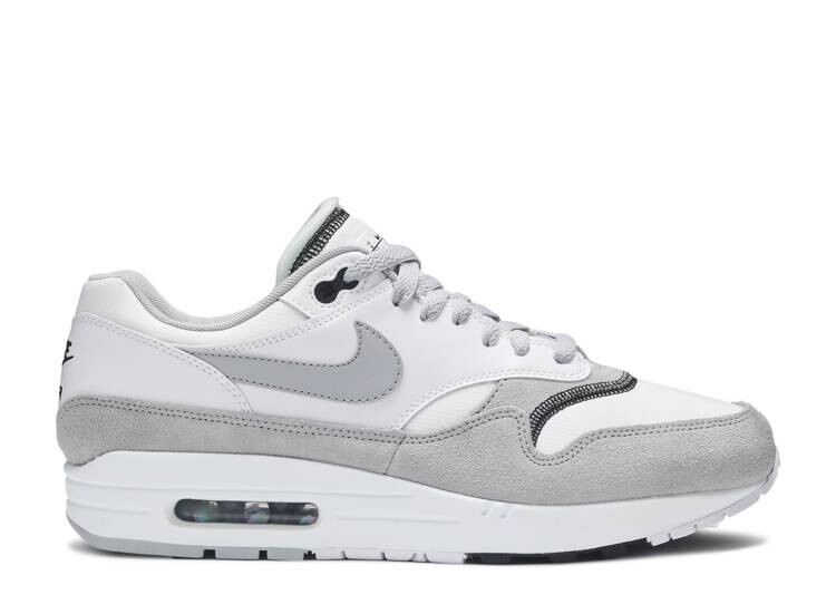

Кроссовки Nike AIR MAX 1 'WHITE BLACK WOLF GREY', белый