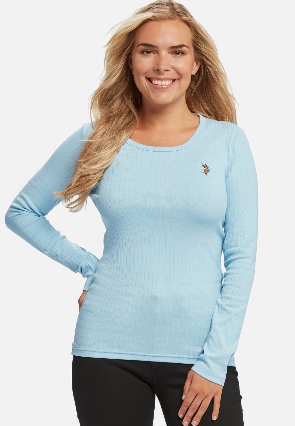 

Рубашка с длинным рукавом CARLOTTA U.S. Polo Assn., цвет cerulean