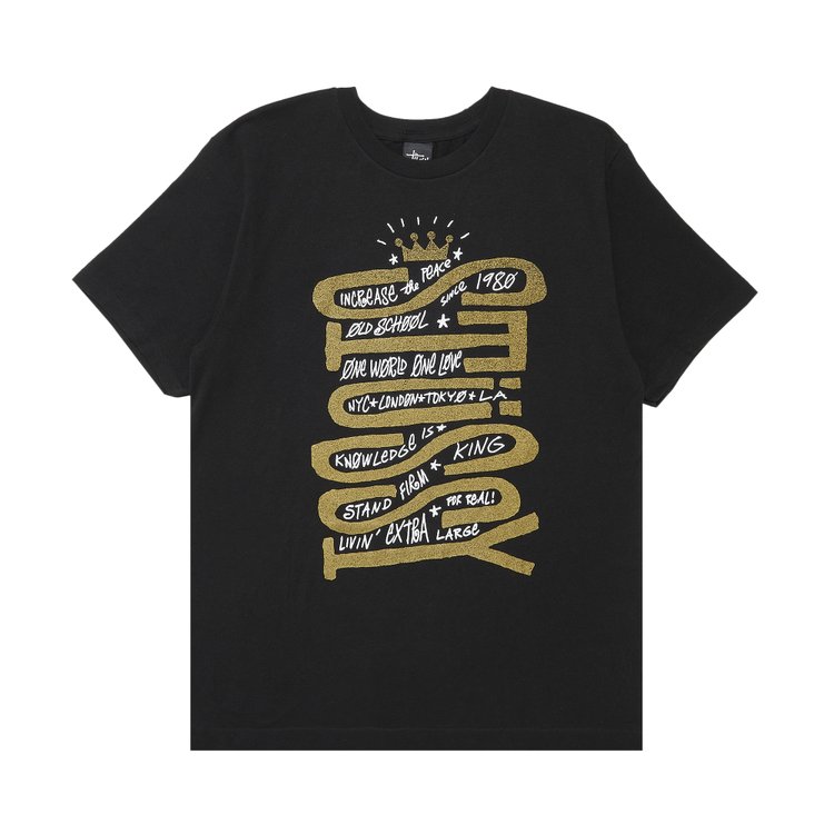 

Футболка Stussy Sideways 'Black', черный