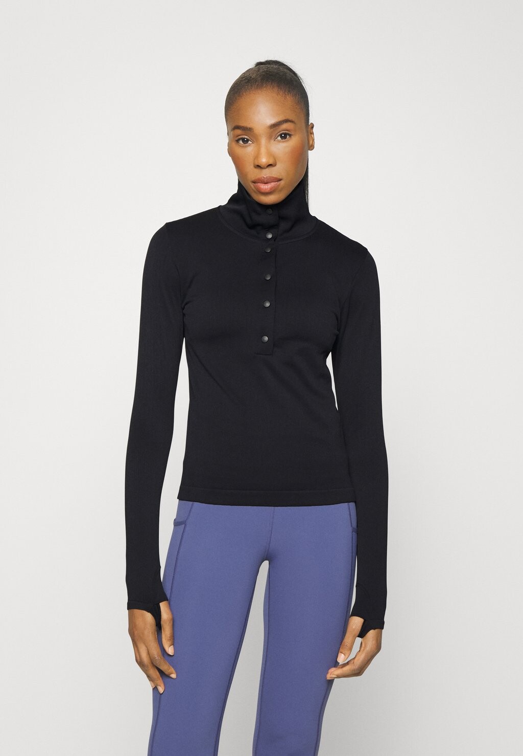 

Рубашка с длинным рукавом Athleta, черный