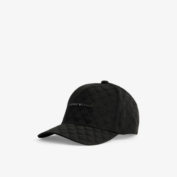 

Кепка из смесового хлопка с фирменным декором Emporio Armani, цвет nero