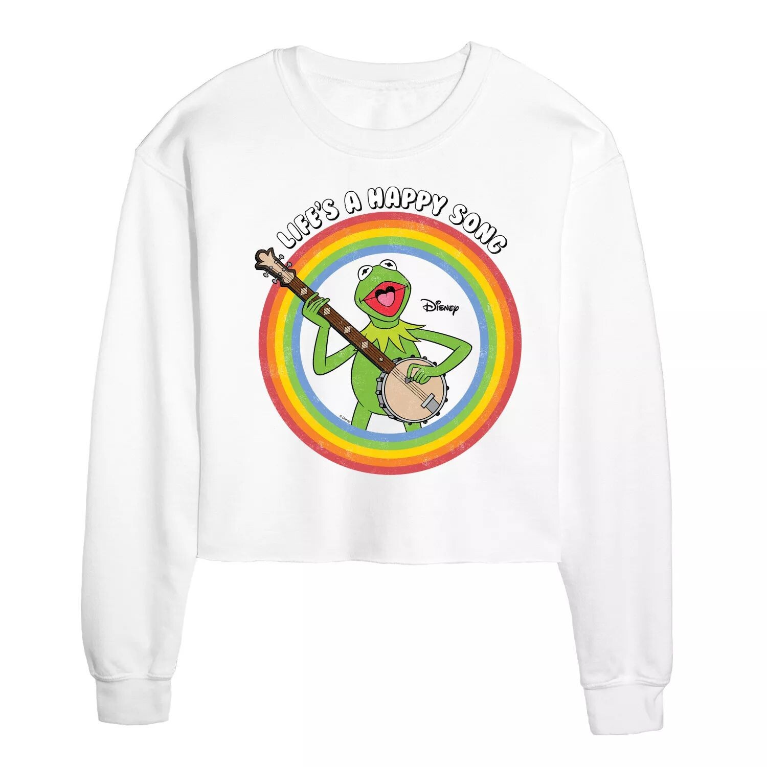 

Укороченный флисовый свитер с круглым вырезом Kermit от Disney's The Muppets Juniors Licensed Character