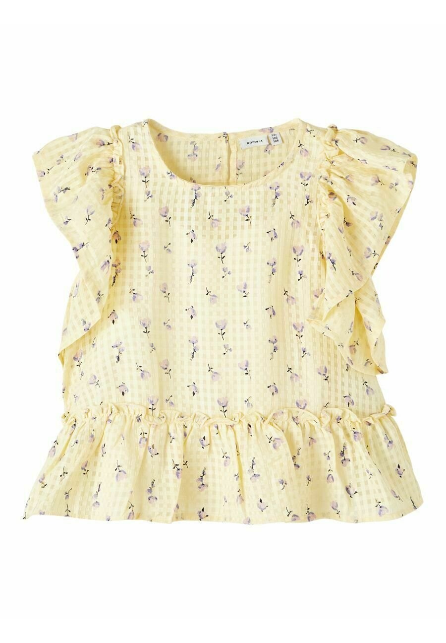 

Блузка MIT KURZEN ÄRMELN PRINT Name it, цвет double cream