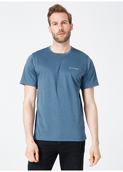 цена Синяя мужская футболка с круглым вырезом Columbia