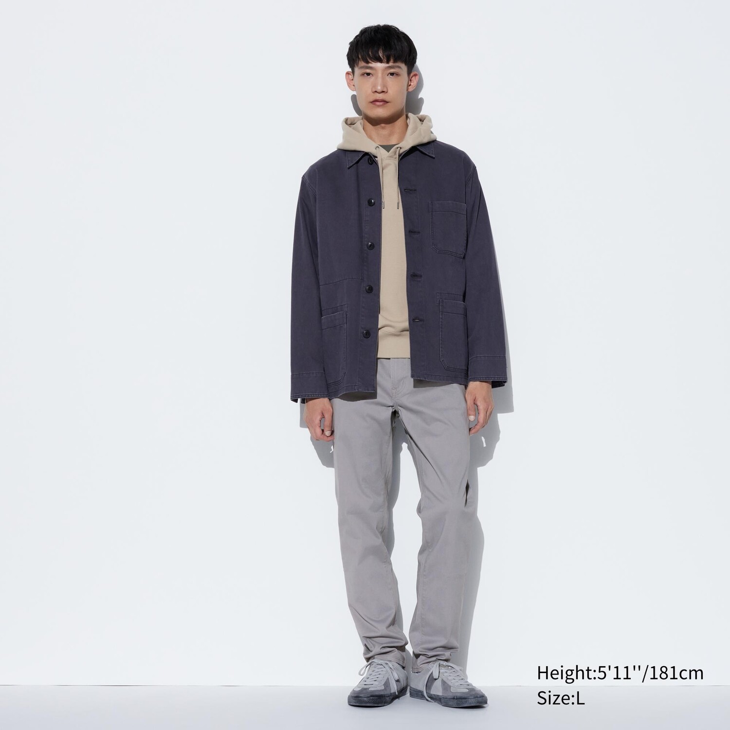 

Джинсы Uniqlo мужские ультра-стрейч узкого кроя, серый