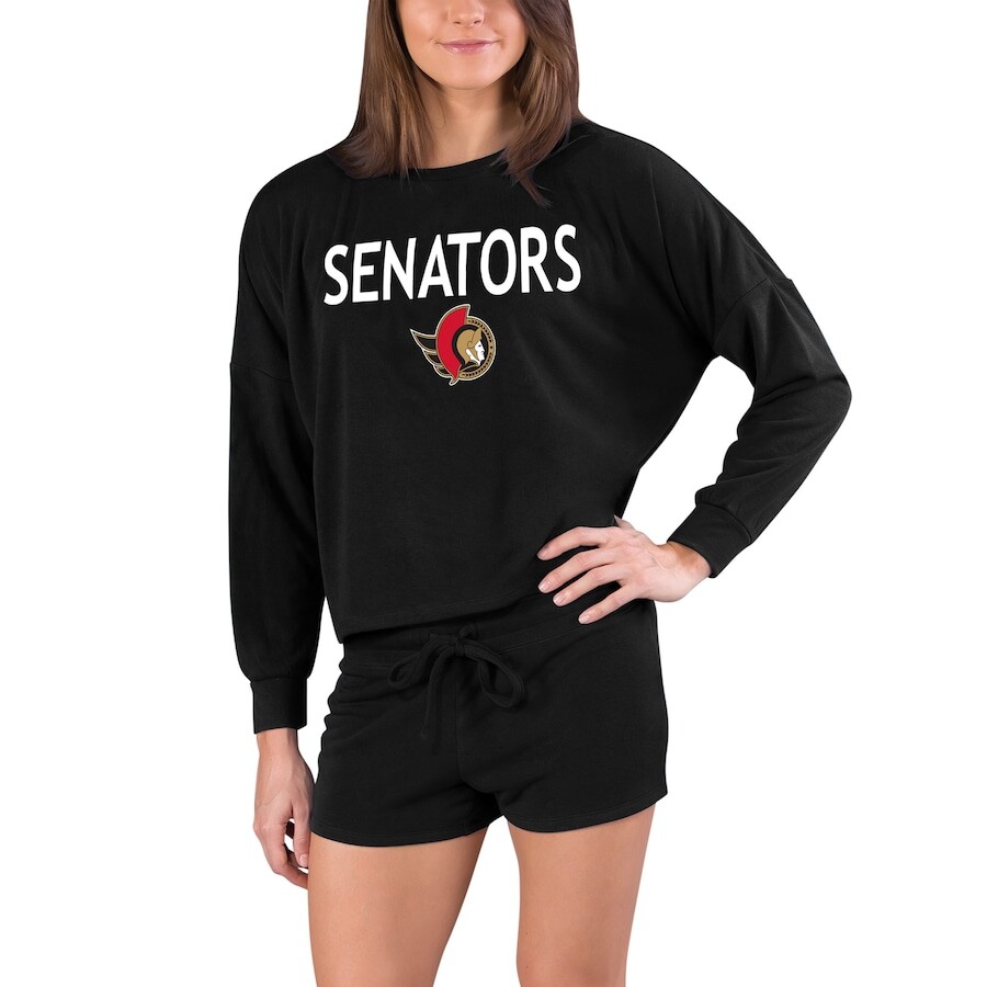 

Пижамный комплект Concepts Sport Ottawa Senators, черный