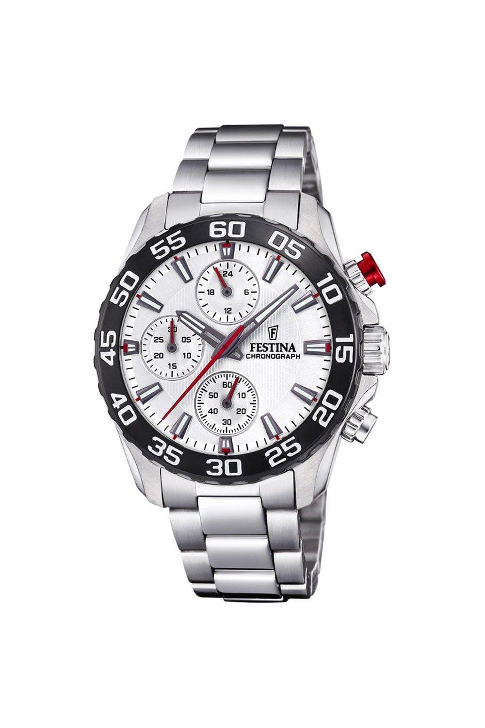 

Классические аналоговые кварцевые часы из нержавеющей стали - F20457/1 Festina, серебро