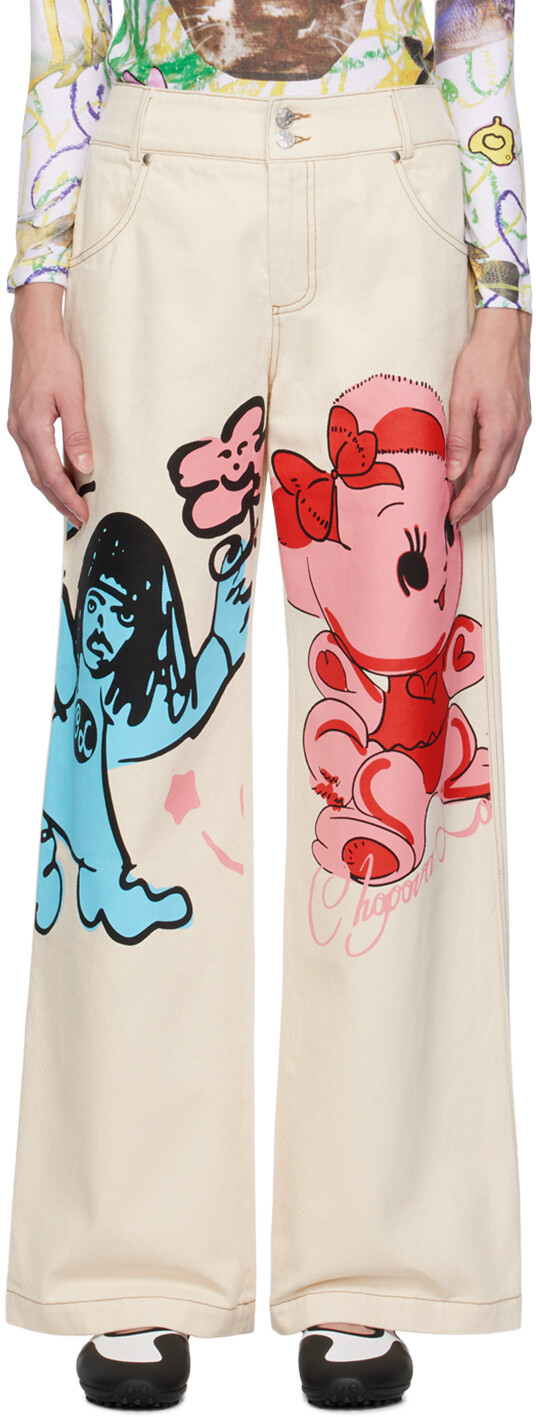 

Джинсы Chopova Lowena Off-White Bear