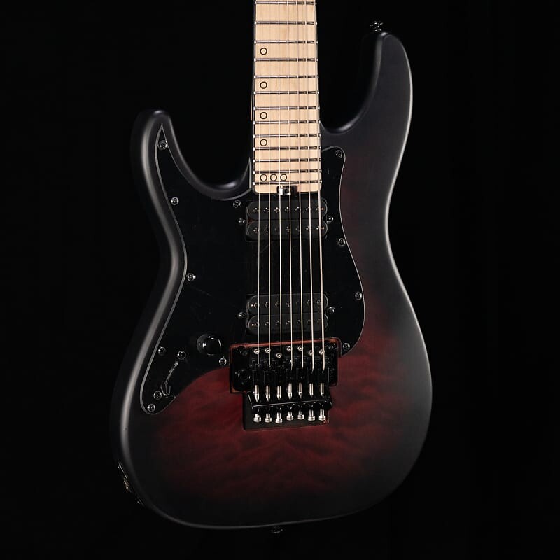 

Электрогитара Schecter Diamond Series Miles Dimitri Baker-7 FR LH Crimson Red Burst Satin