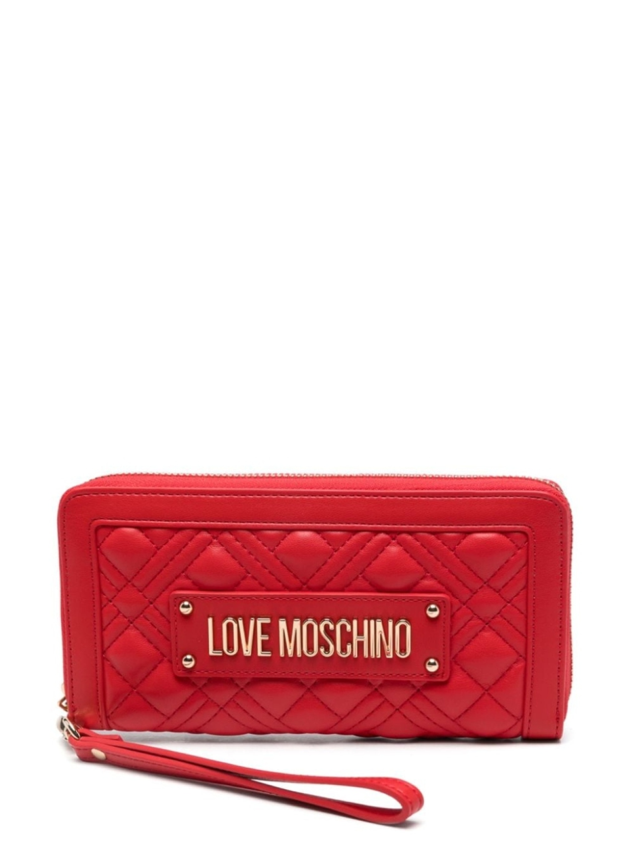 

Кошелек Love Moschino из матлассе, красный