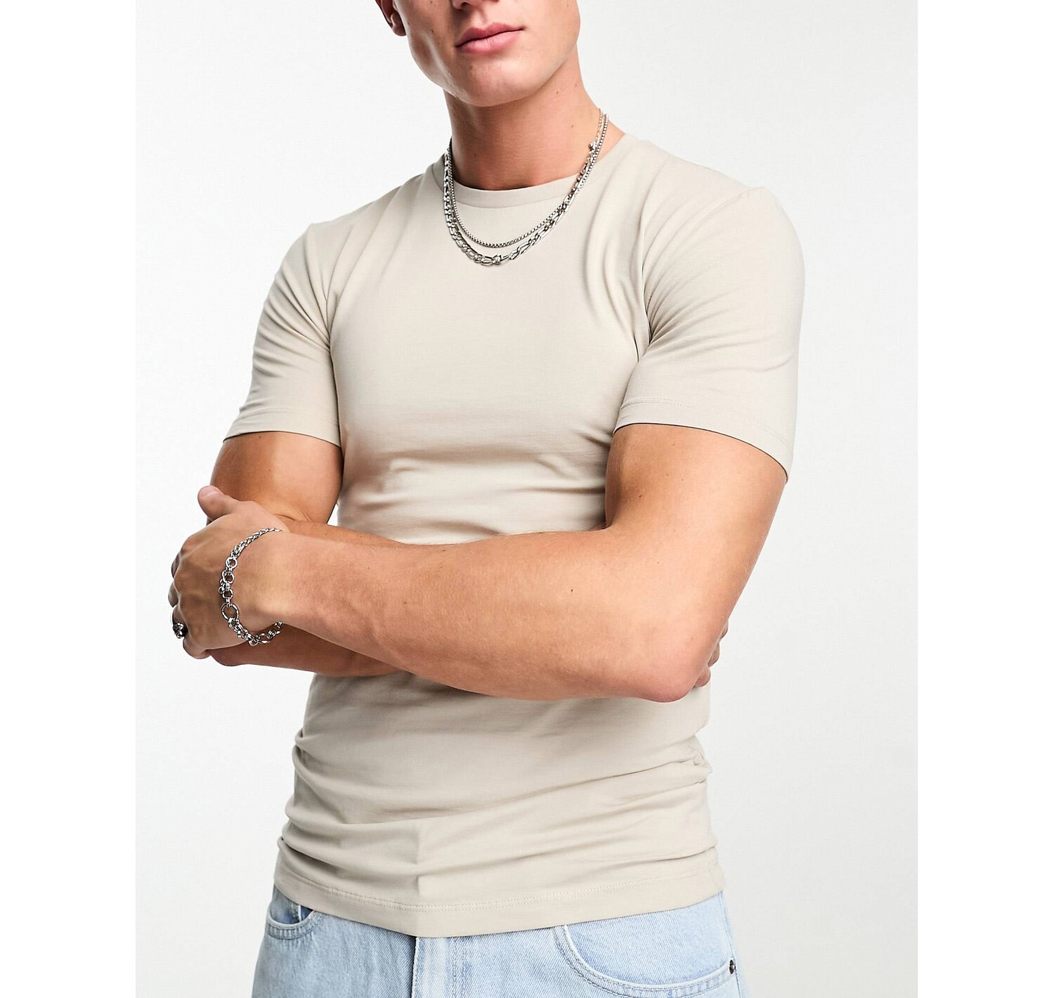 

Набор из 5 футболок мускулистого кроя ASOS Design в нескольких цветах
