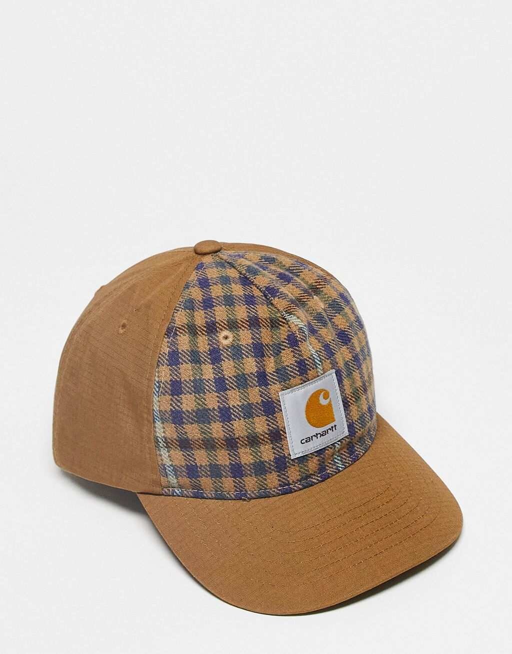 

Коричневая бейсболка в клетку Carhartt WIP Highbury